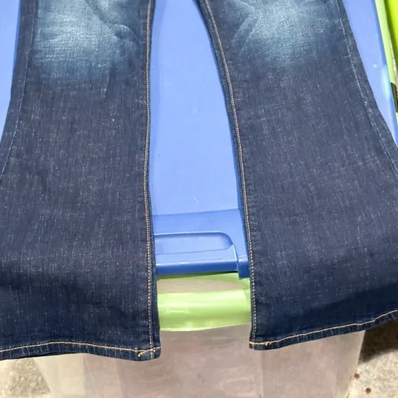 American Eagle Outfitters Dark Blue Skinny Kick Jeans - Picture 2 of 4